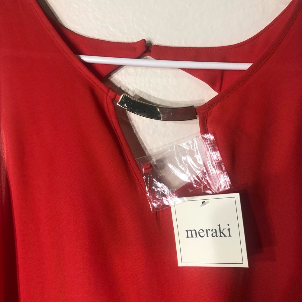 Meraki fancy dress top! New with tags! Rare color! - Picture 3 of 4